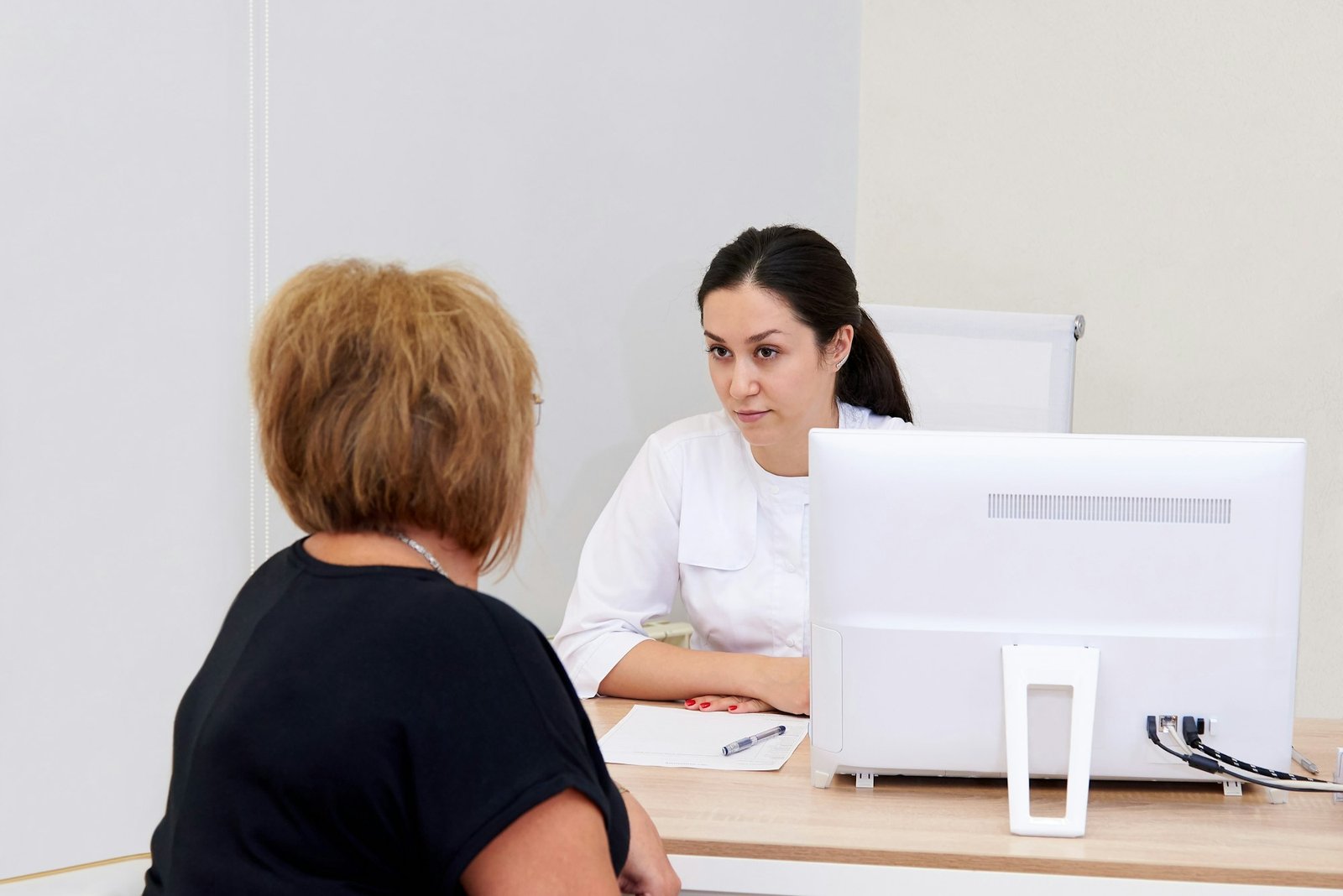 Doctor's consultation at the clinic.