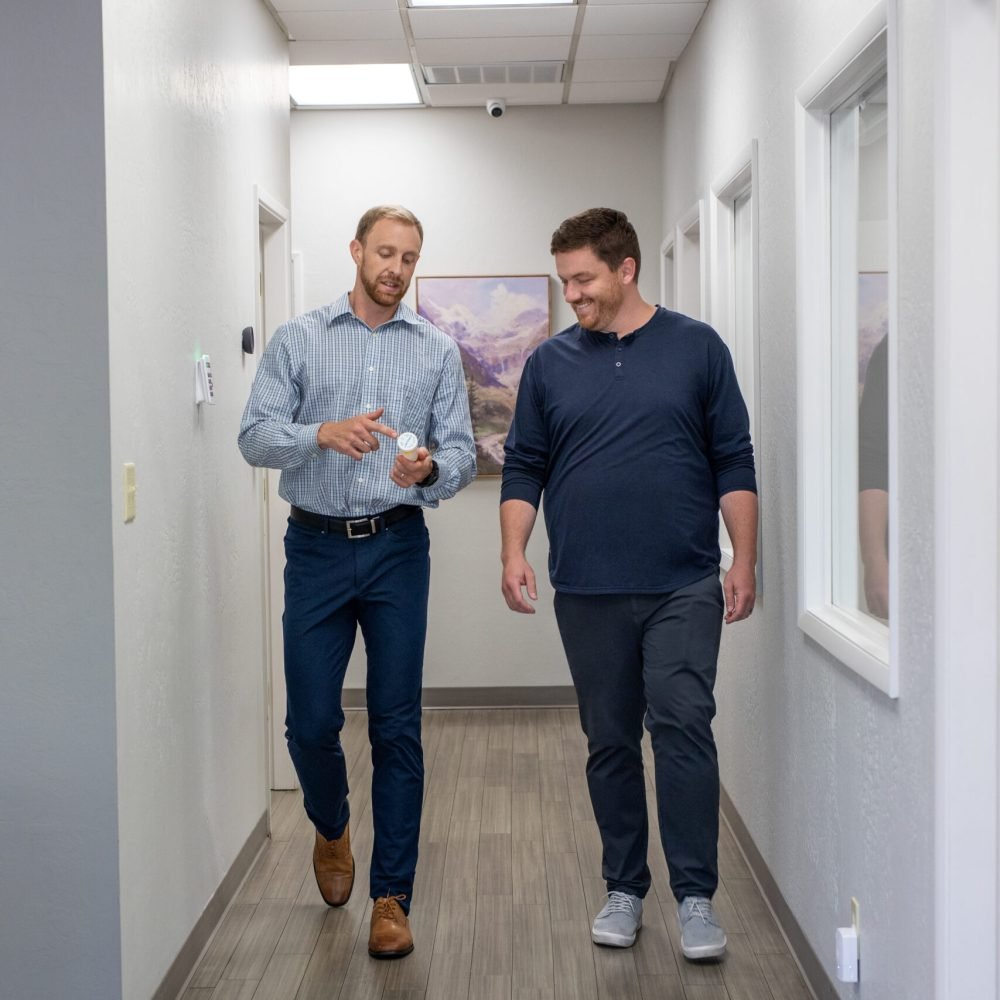 Brett and Ryan hallway